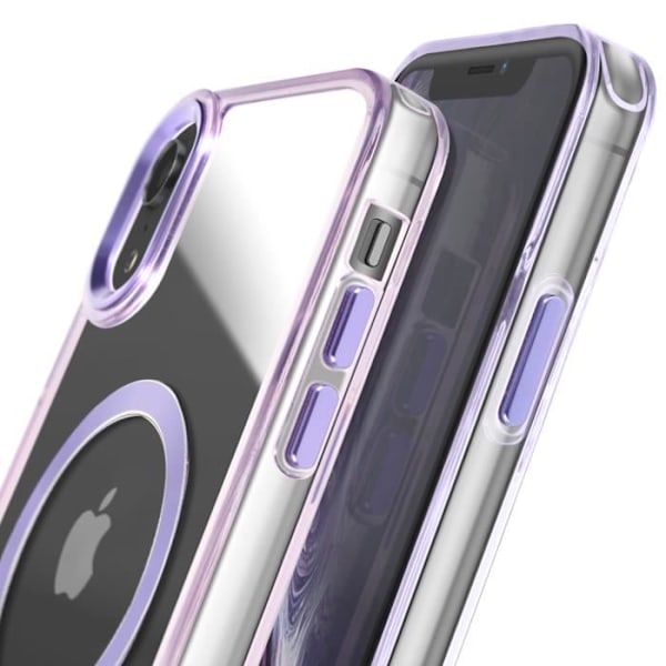 Coque MagSafe för iPhone XR Bakstycke Glas Lila Lila