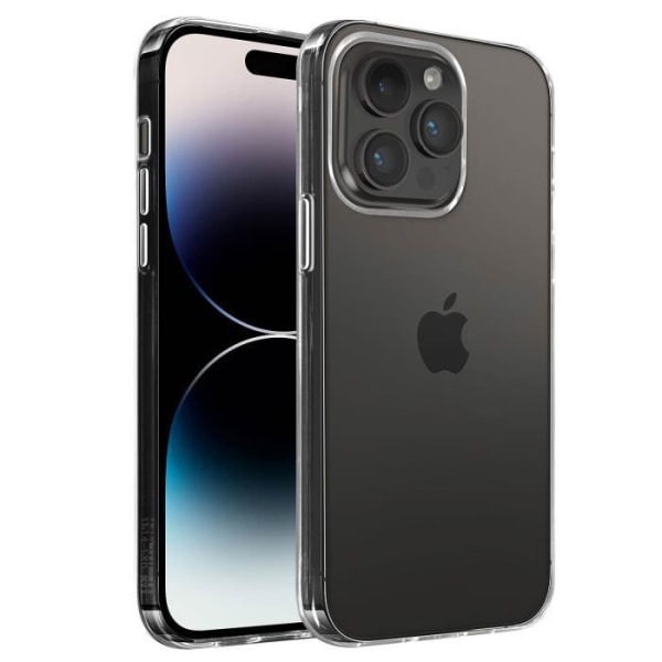 iPhone 14 Pro Max Mjukt flexibelt tunt silikongelfodral 0,3 mm Transparent Transparent