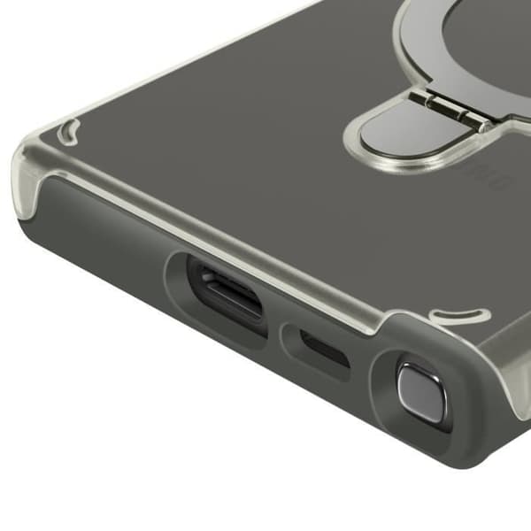 Coque MagSafe - Samsung - Galaxy S24 Ultra - Stöttålig - Fällbart Stöd - Svart Svart
