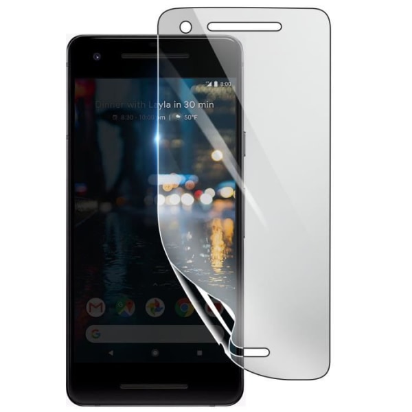 Näytönsuoja - 3MK - Google Pixel 2 - Iskunkestävä Hydrogeeli - Läpinäkyvä - Naarmuuntumaton Transparent