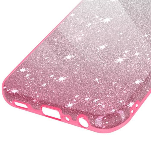 AVIZAR Samsung Galaxy A25 5G Fodral - Pink Shiny Glitter - Halvstyvt Rosa