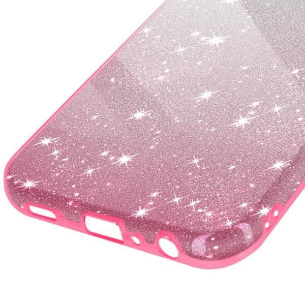 AVIZAR Samsung Galaxy A25 5G Taske - Pink Shiny Glitter - Semi-stiv Rosa