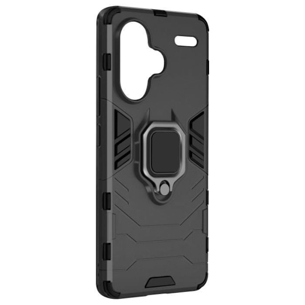 Smartphone-fodral - AVIZAR - Ring Collection - Svart - Rotationsring 360° - Högre kanter Svart