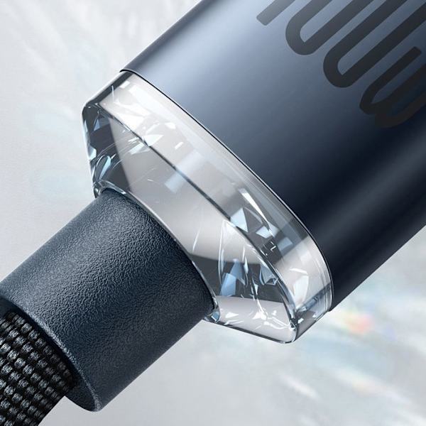 Data kabel Typ-C till Typ-C 100W, 2m - Baseus Crystal Shine (CAJY000701) - Svart