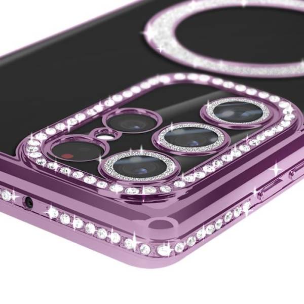 Coque - AVIZAR - Samsung Galaxy S22 Ultra - Rigide - Violet - Kompatibel med MagSafe Lila