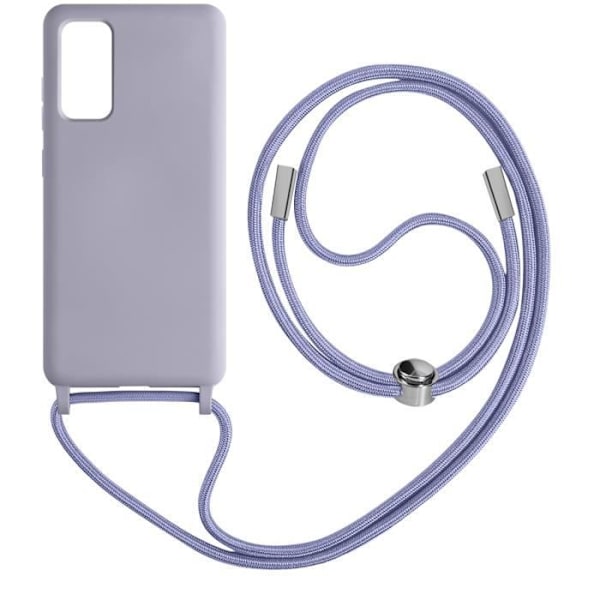 Samsung Galaxy S20 FE Cord Case Halvstyv halsband 80cm Lila Lila
