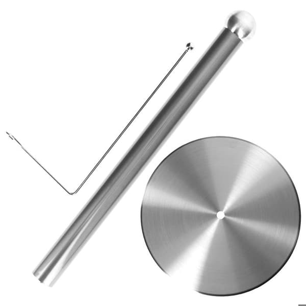 Køkkenrulleholder - CHEFFINGER - Sølv - Børstet rustfrit stål - Sideholder - Moderne design Grå