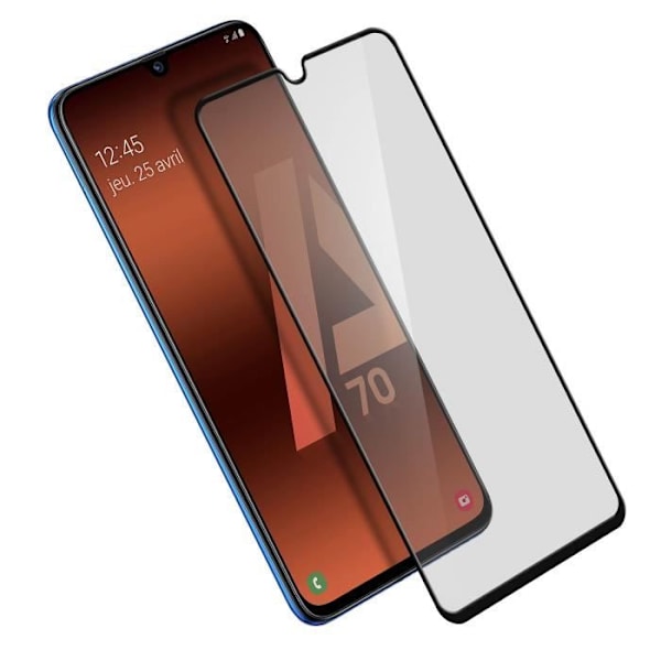 Suojalasi - AVIZAR - Galaxy A70 - Karkaistu lasi - Rasvattomat jäljet - 9H Svart