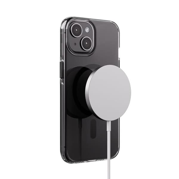 Coque iPhone 15 MagSafe (svart) Crong Clear MAG Pro Sort