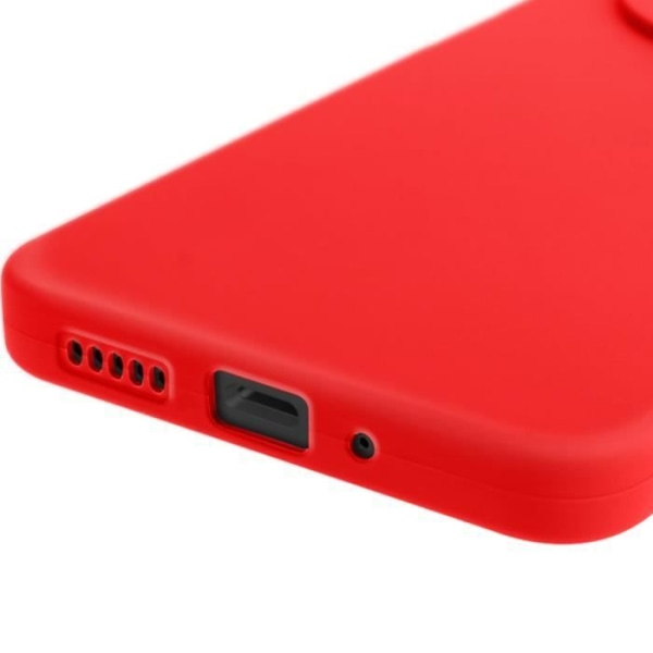Xiaomi Redmi 14C Suojakuori Silikoni Mat Kameran Estetty Punainen Röd