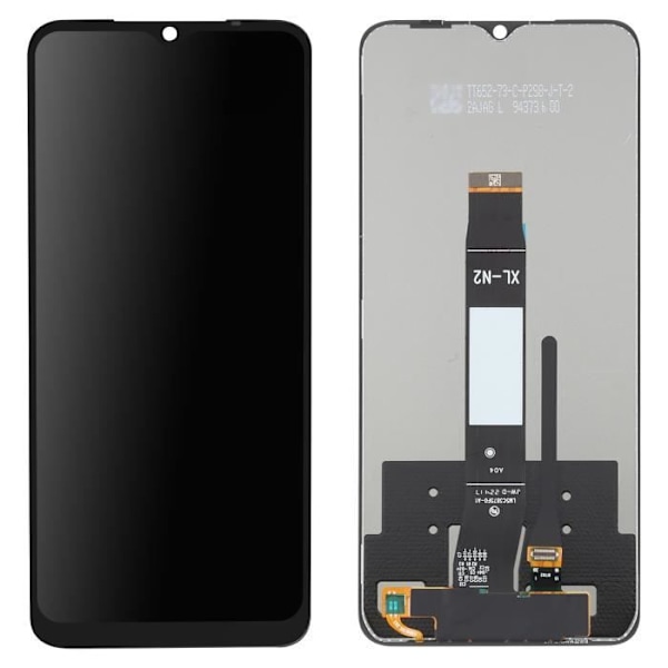 Täydellinen lohko Xiaomi Redmi A2 LCD-näytölle ja kosketuslasille, yhteensopiva musta Svart