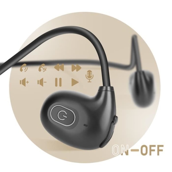 Inkax Mustat Bluetooth Ilmakonduktion Kuulokkeet, joissa on Melunvaimennus Svart