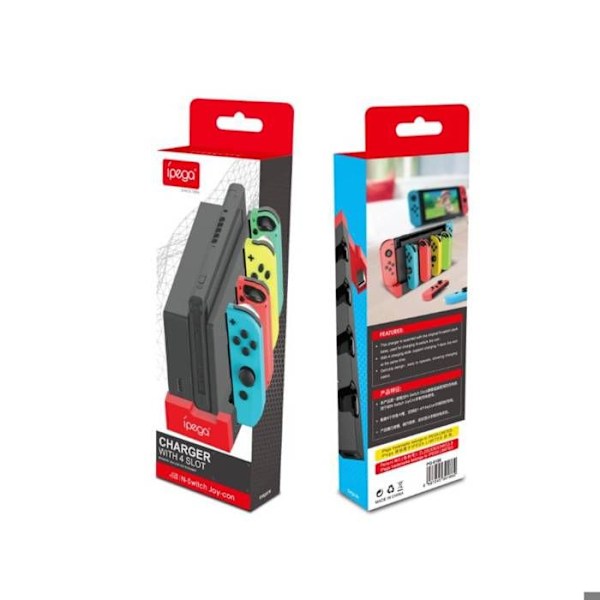 Laddningsstation 4-i-1 för Nintendo Switch och Joy-Con Ipega Vit Vit