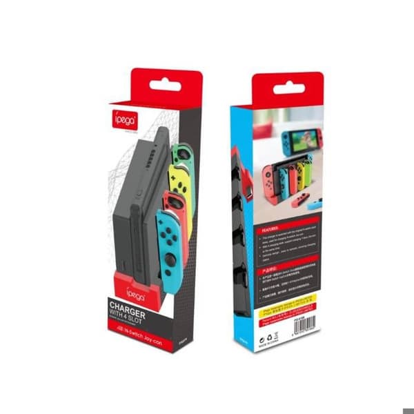Lade Station - Ipega - 4-i-1 - Hvid - USB - Til Nintendo Switch Vit