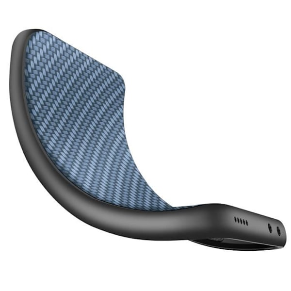 Coque Carbon för Honor Magic 7 Pro Tygskinn Kontur Silikon Blå Blå