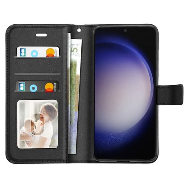 Etui til Galaxy S23 med håndledsrem og videostøtte Mayaxess Sort Svart