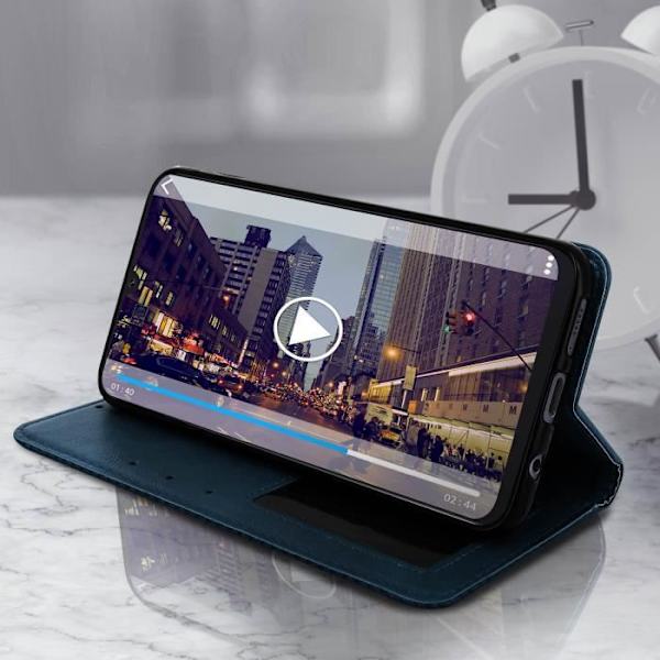 Samsung Galaxy A50:n suojakuori - AVIZAR - Pehmeä suojus - Yönsininen - Vintage - Magneettinen Midnattsblå