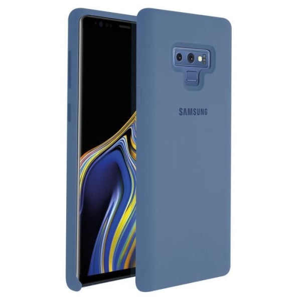 Coque - Samsung - Galaxy Note 9 - Silikone - Soft Touch - Sort/Blå Svart blå