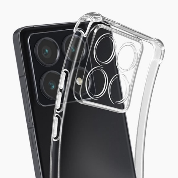 Stötsäker skal för Xiaomi 14T Pro med förstärkta hörn Mayaxess Transparent Transparent