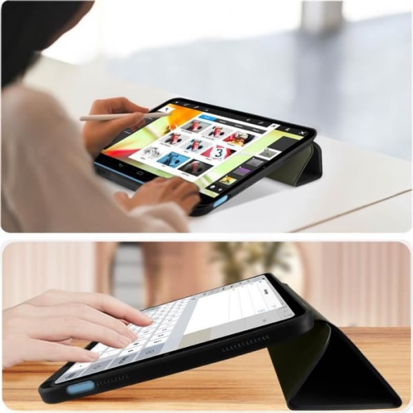 Fodral för iPad 10.9 2022 Magnetic Flip Videoställ och tangentbord Svart