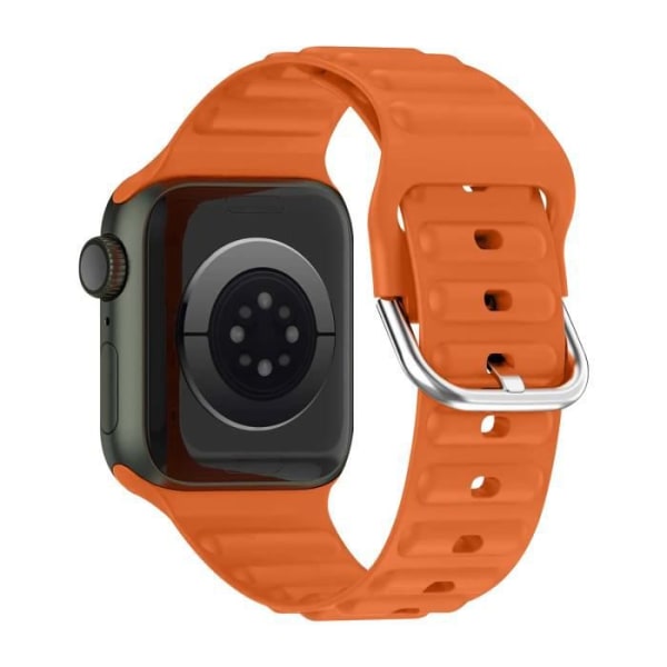 Rem för Apple Watch 41mm / 40mm / 38 mm Silikon Justerbar Orange
