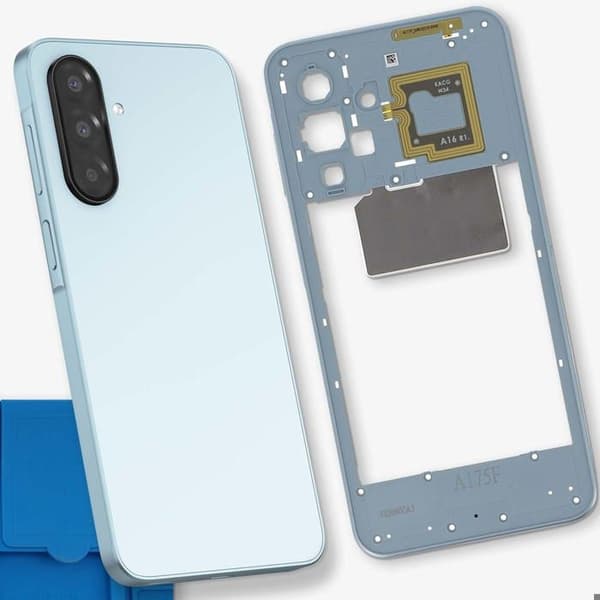 Erstatningscentralchassis til Samsung Galaxy A17 4G Lys blå Blå