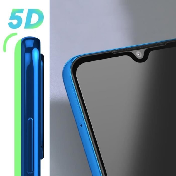 Skærmbeskyttelse - AVIZAR - Xiaomi Redmi Note 8T - Hærdet Glas - Ultra-tynd - 9H Svart