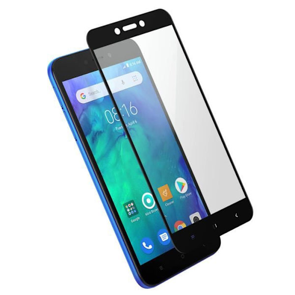 Skyddsfilm - AVIZAR - Xiaomi Redmi Go - Härdat glas - Anti-spår - 9H Svart
