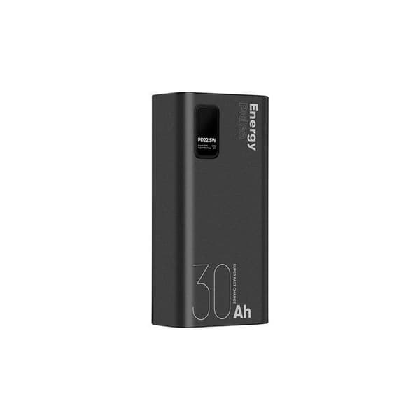 Powerbank - OBAL:ME - EnergyPulse - 30000mAh - USB-A/USB-C - PD 22,5W med Digital Display