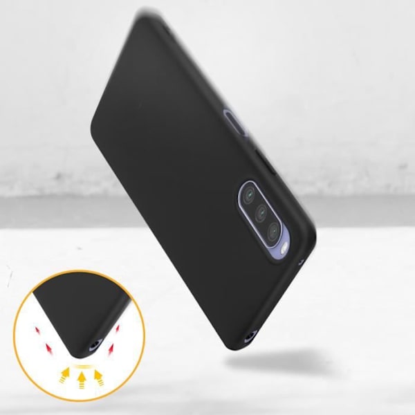Sony Xperia 10 IV -kotelon kestävä silikonigeeli, pehmeä, joustava musta