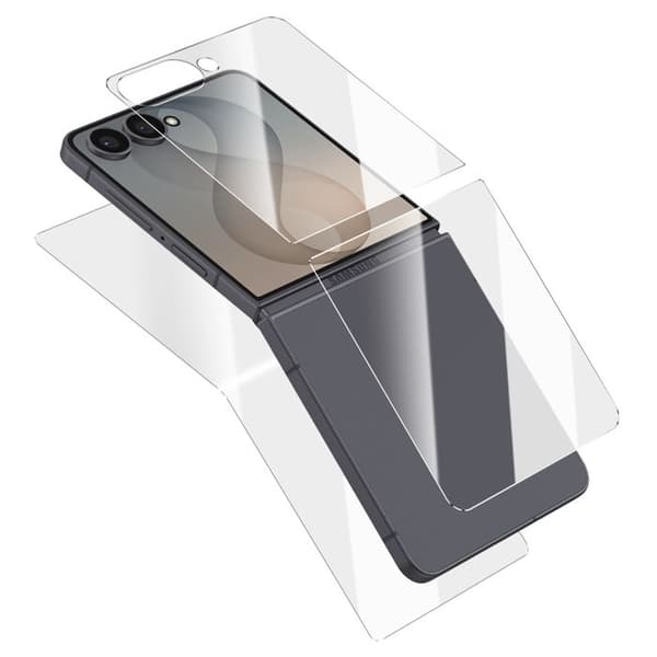Skärmskydd för Galaxy Z Flip 8 Hydrogel Extern / Intern / Transparent Baksida Vit