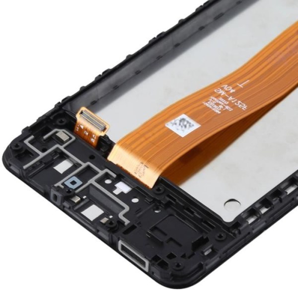 LCD-skærm - Samsung - Galaxy A12 - 6,5 tommer - Original - Sort Berøringsglas Svart