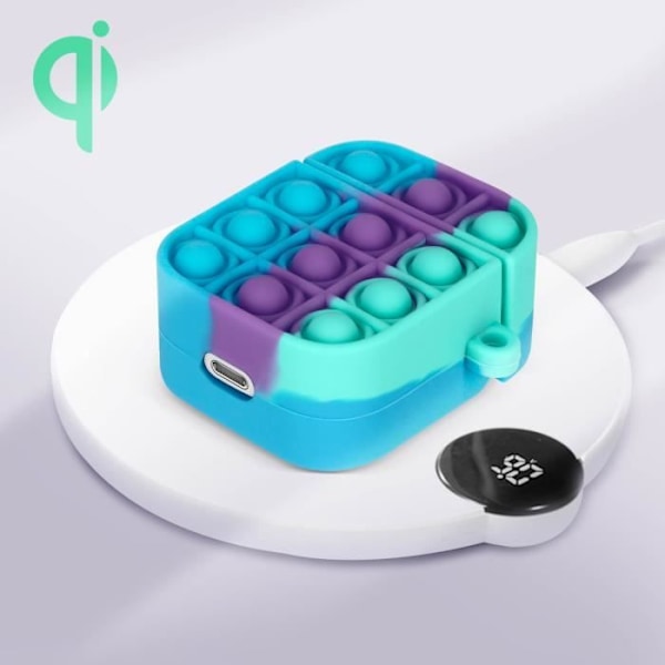 Airpods-kotelo - AVIZAR - Bubble Pop - Silikoni - Monivärinen - 2 osaa Flerfärgad