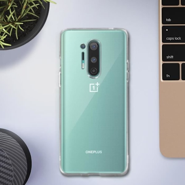 Coque - AVIZAR - OnePlus 8 Pro - Mjuk - Ultra-tunn - Transparent Vit Klar vit