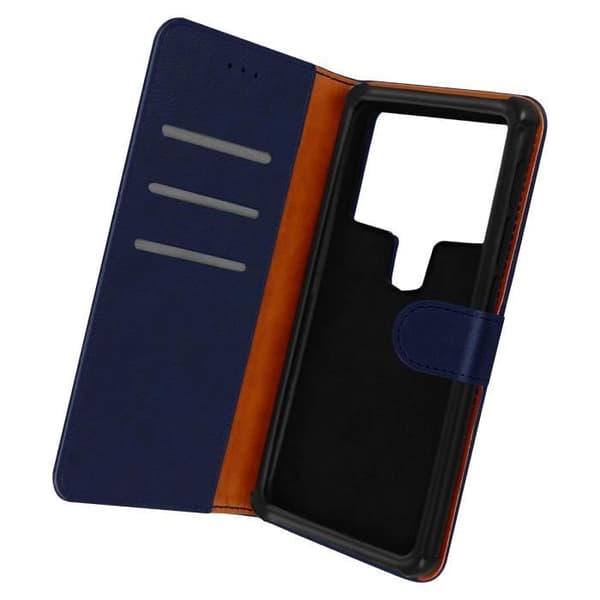 Universal smartphone-etui 5,2 til 5,5 tommer - AVIZAR - Chesterfield - Hard Shell - Syntetisk materiale - Blå Blå