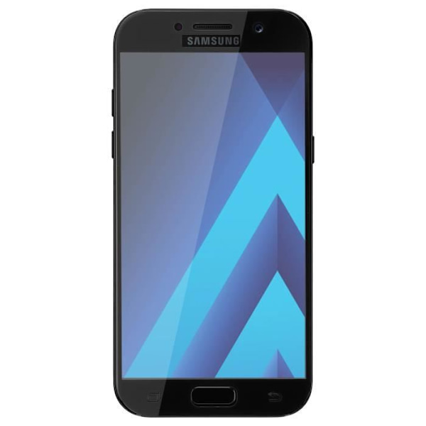 Skyddsfilm - AVIZAR - Galaxy A5 2017 - Härdat glas 9H - Svart kant - Ultra-resistent Svart