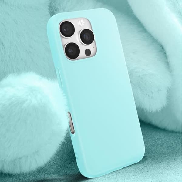 Coque til iPhone 16 Pro - Hurtig Cover - Semi-hård - Antifingeraftryk - Stødbeskyttelse - Turkis Blå