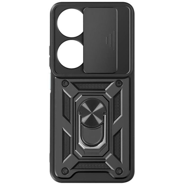 Fodral för Honor 90 Smart Ring Support Sliding Camera Cover Black Svart
