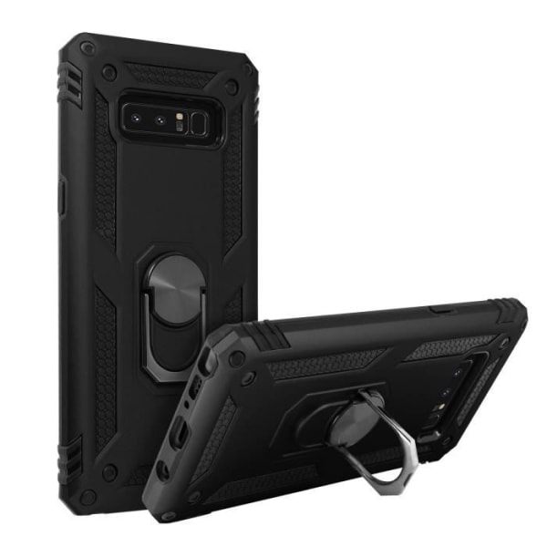 Coque - AVIZAR - Galaxy Note 8 - Bi-materialer - Holdering - Sort videostativ Svart