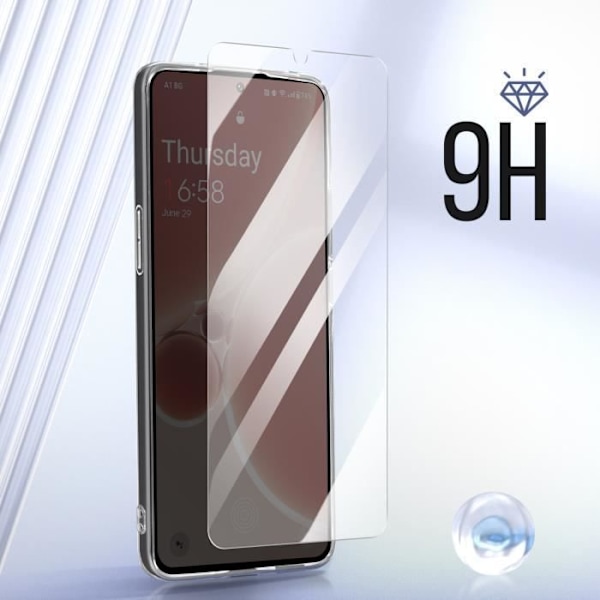 Kotelo OnePlus Nord 3 5G:lle - AVIZAR - Silikonigeeli ja 9H karkaistu lasi - Läpinäkyvä Transparent