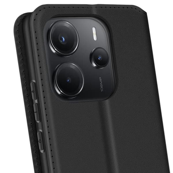 Etui - AVIZAR - Xiaomi Redmi Note 14 4G - Sort - Magnetisk Klap - Videostøtte Svart