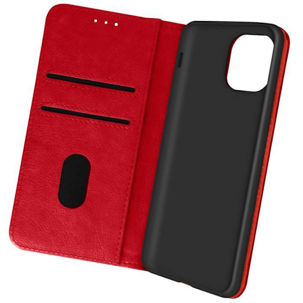 Cover - Apple - iPhone 13 Pro - Rød Folio Case - Video Support - Kortholder Röd