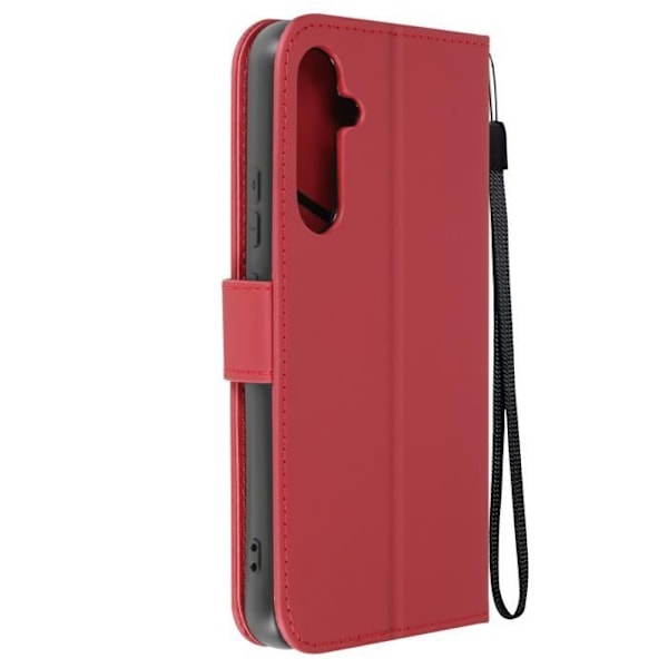 Cat Fodral till Samsung S23 FE - AVIZAR - Videosupportplånbok - Röd Röd