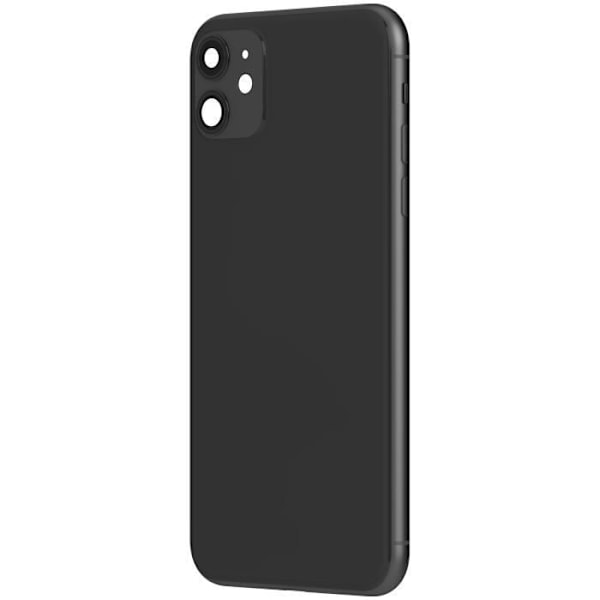 iPhone 11 chassis med sort udskiftningsbagrude - AVIZAR - Reparer dit chassis og batteridæksel Svart