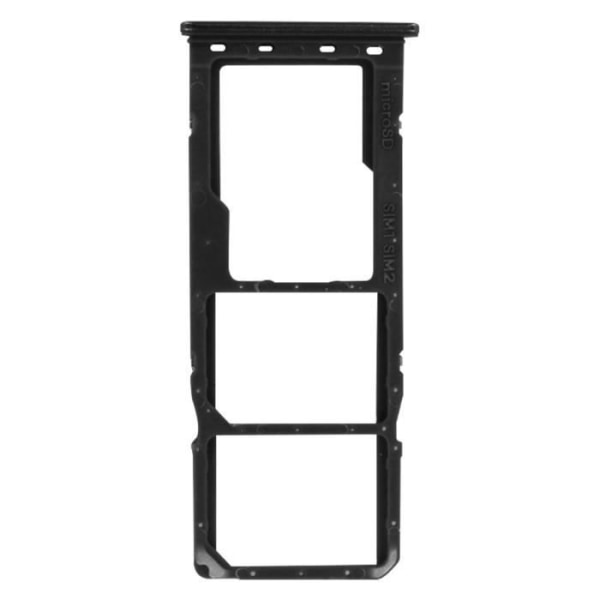 Kortbakke - Samsung - Galaxy A51 - 2x Nano SIM - Micro SD - Sort Svart