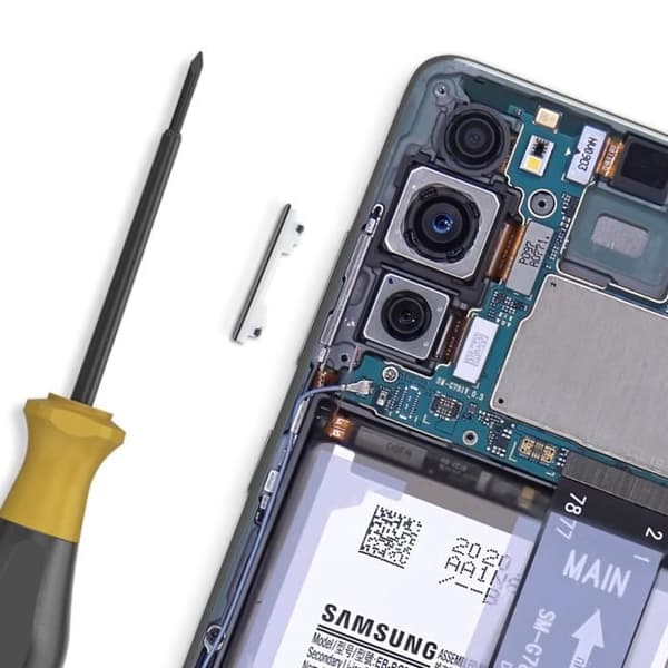 Reservedel Volumenknap til Galaxy S20 FE Original Samsung Hvid