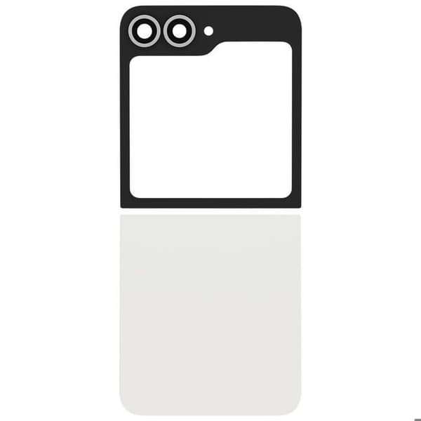 Galaxy Z Flip 6 Valkoinen Ylä- ja Alapaneeli Vit