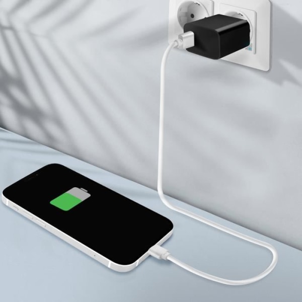 Laderconnector - Apple - iPhone 11 - Lightning - Hvid - Kvalitetsudskiftning Vit