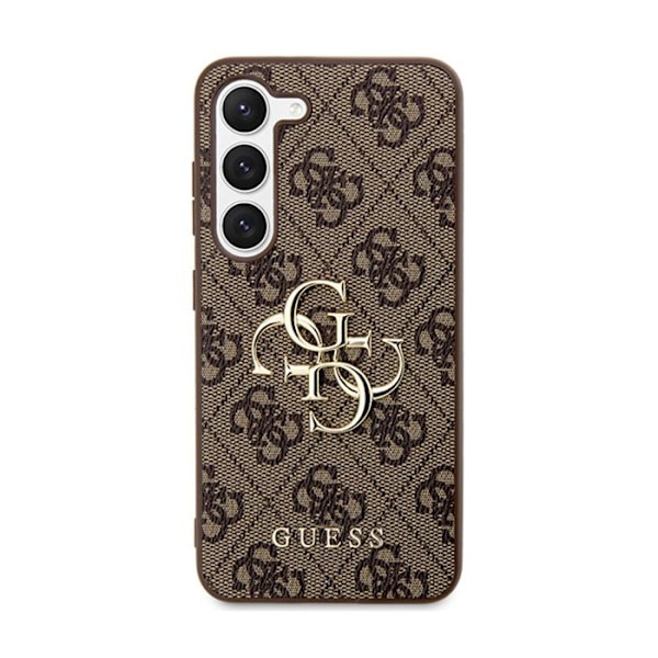 Guess 4G Big Metal Logo - Etui til Samsung Galaxy S24 (brun)