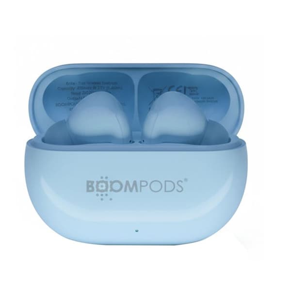 TWS-hörlurar Bluetooth 5.3 Extra Bass Modell EchoBuds Boompods Ljusblå Himmelsblå